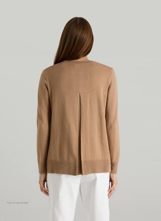 Pullover Rundhals 1/1 Arm Pumpkin Spice Frontansicht