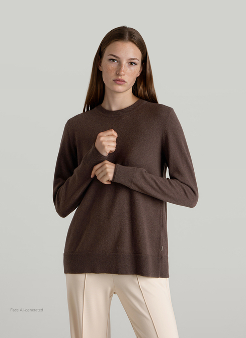 Pullover Rundhals 1/1 Arm width=