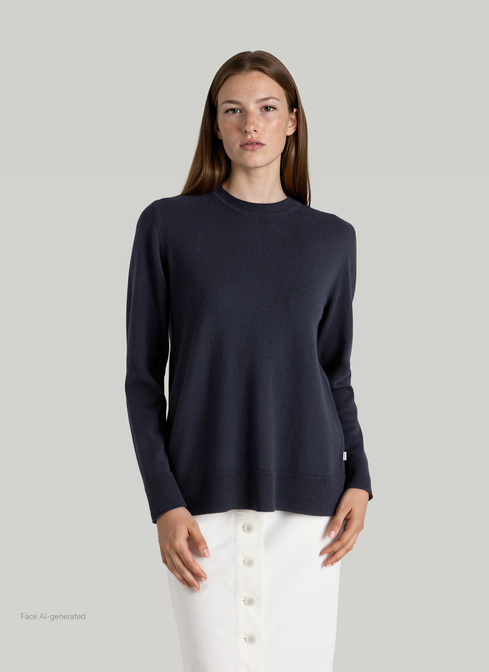 Pullover Rundhals 1/1 Arm width=