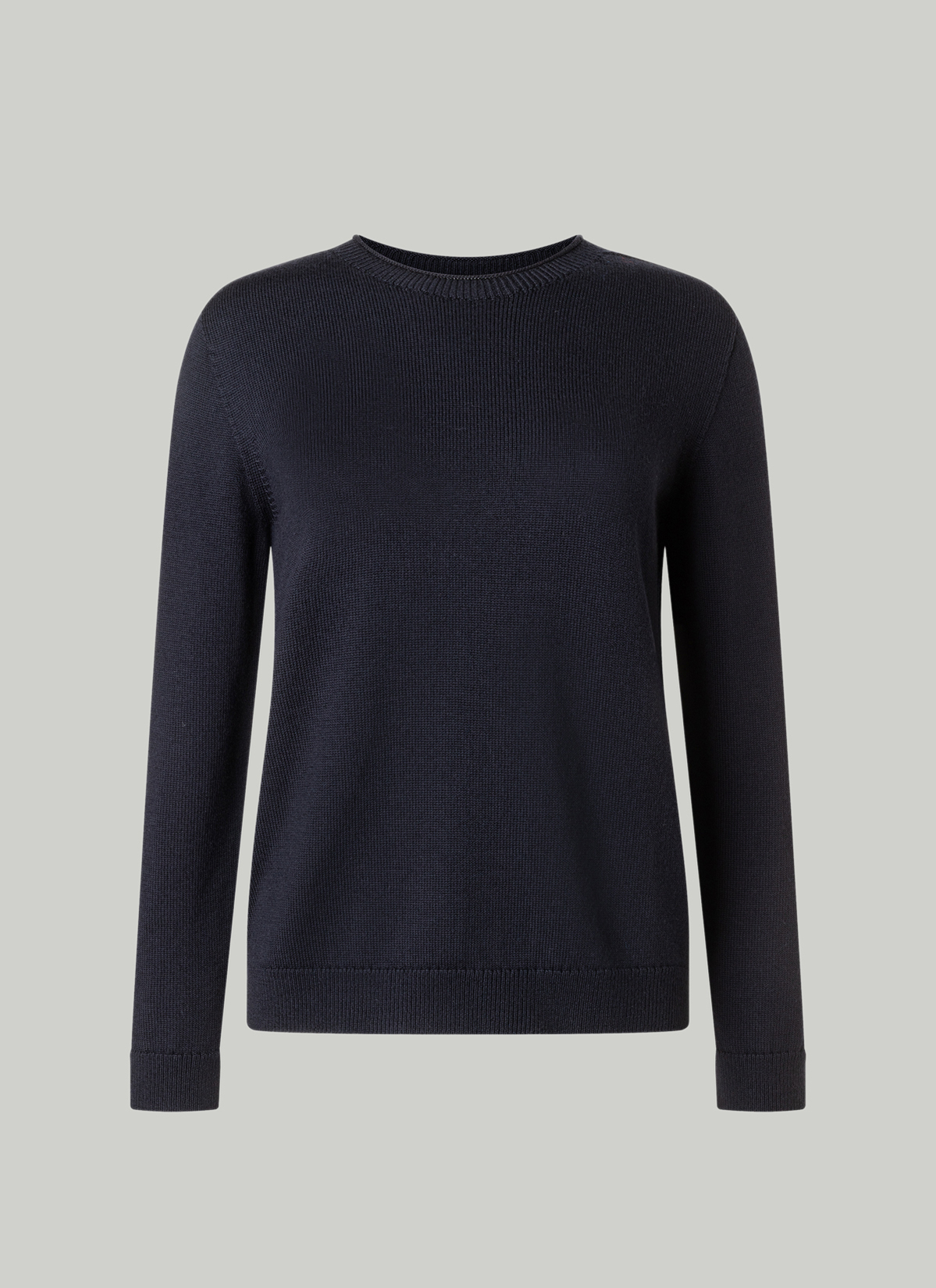 Pullover Rundhals 1/1 Arm, Navy