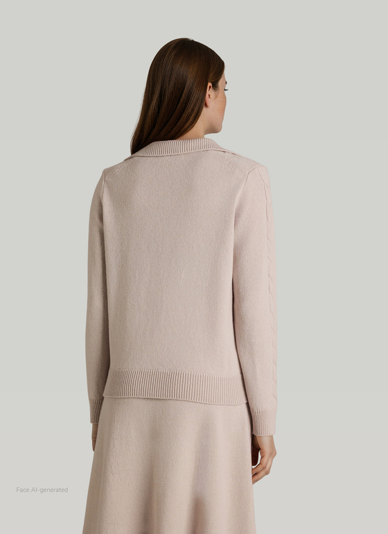 Pullover Polokragen 1/1 Arm Autumn Stone Frontansicht