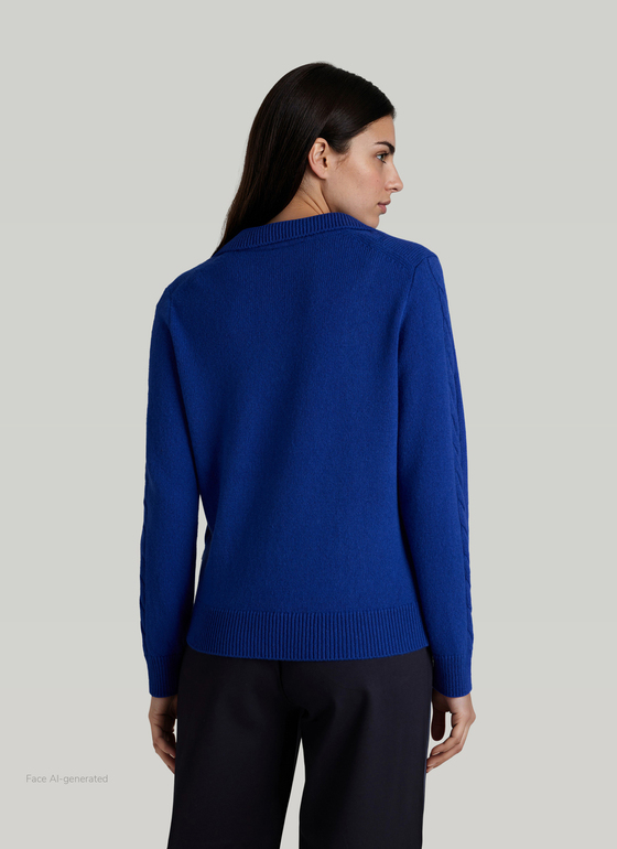 Pullover Polokragen 1/1 Arm Nordic Light Frontansicht