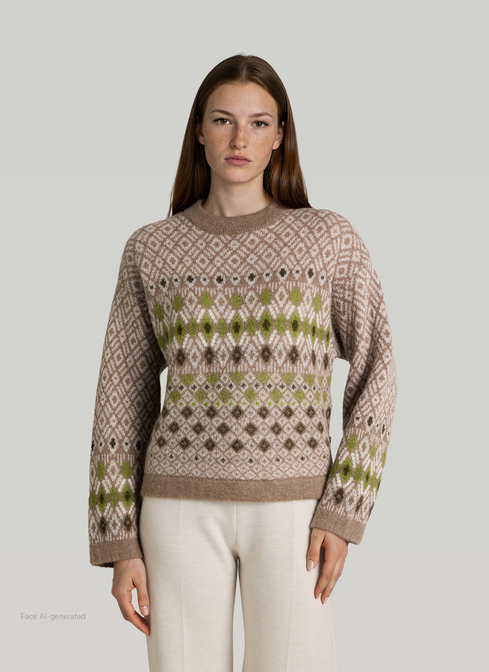 Pullover Rundhals 1/1 Arm width=