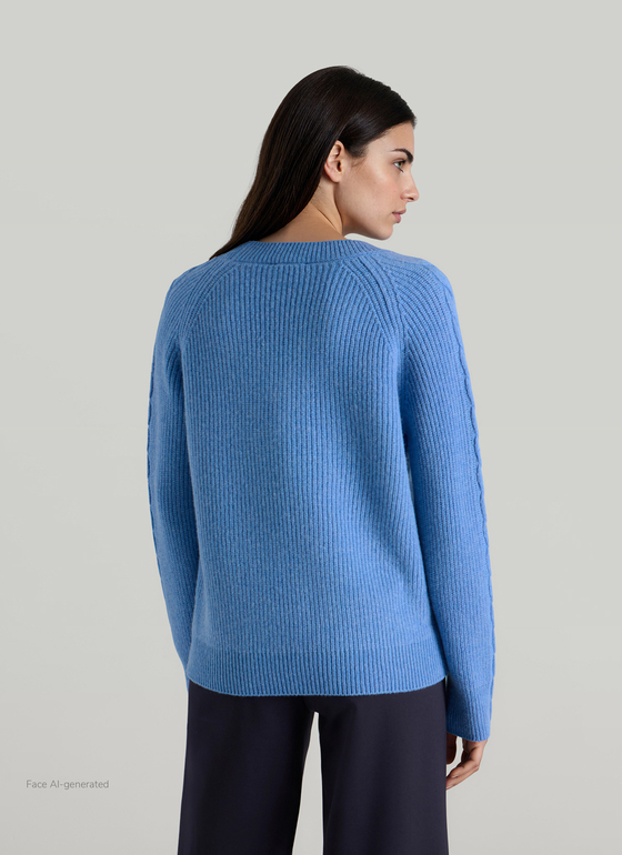 Pullover Rundhals Dutch Blue Frontansicht