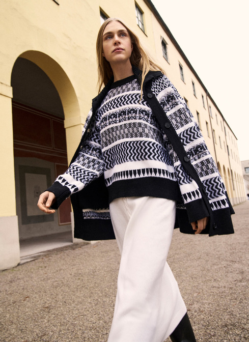 Pullover Rundhals 1/1 Arm width=