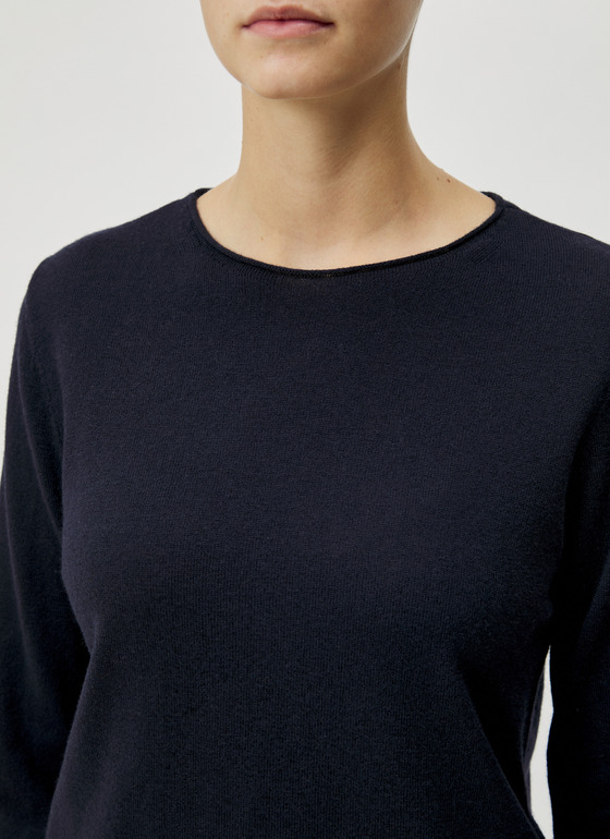 Pullover V-Ausschnitt 1/1 Arm Navy Frontansicht