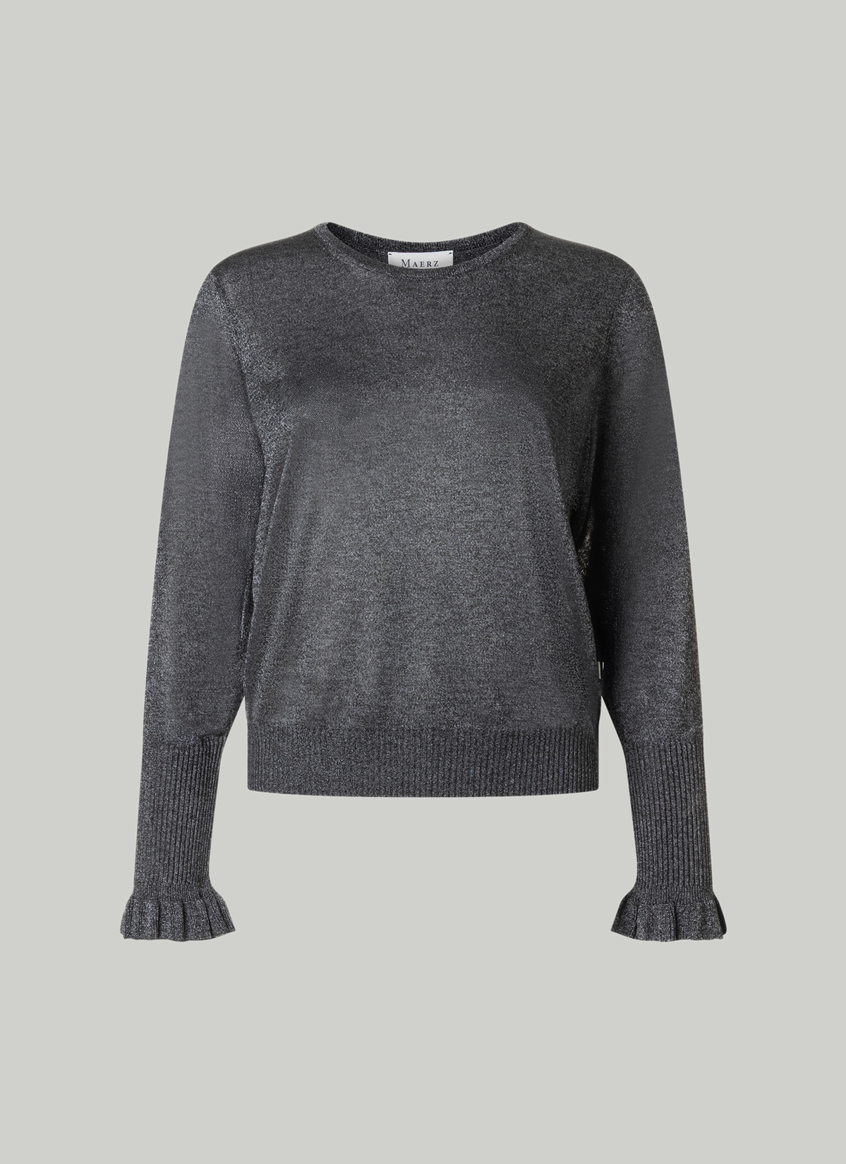 Pullover Rundhals 1/1 Arm, Black