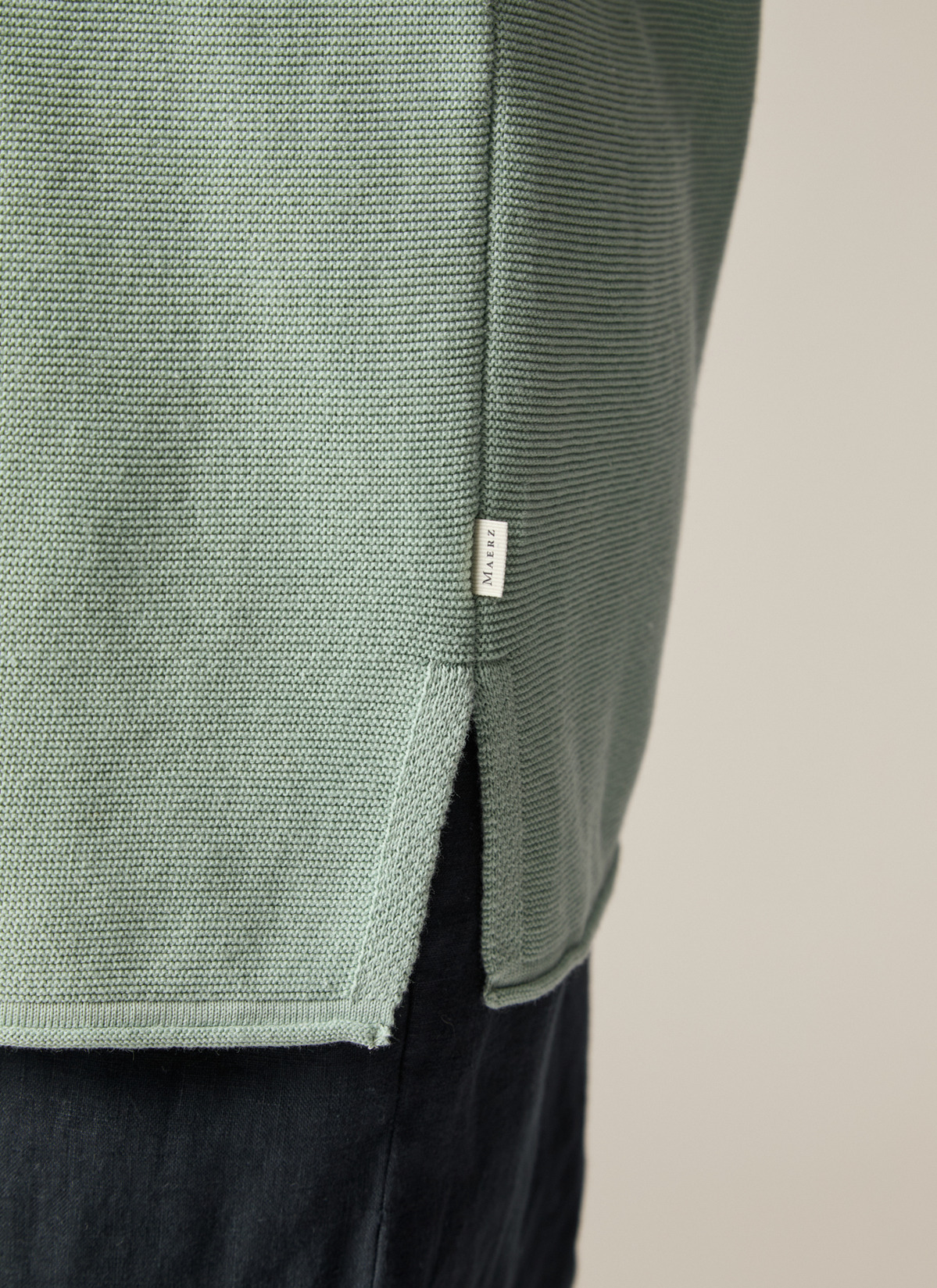 Pullover V-Ausschnitt 1/1 Arm, Light Aqua Detailansicht 1