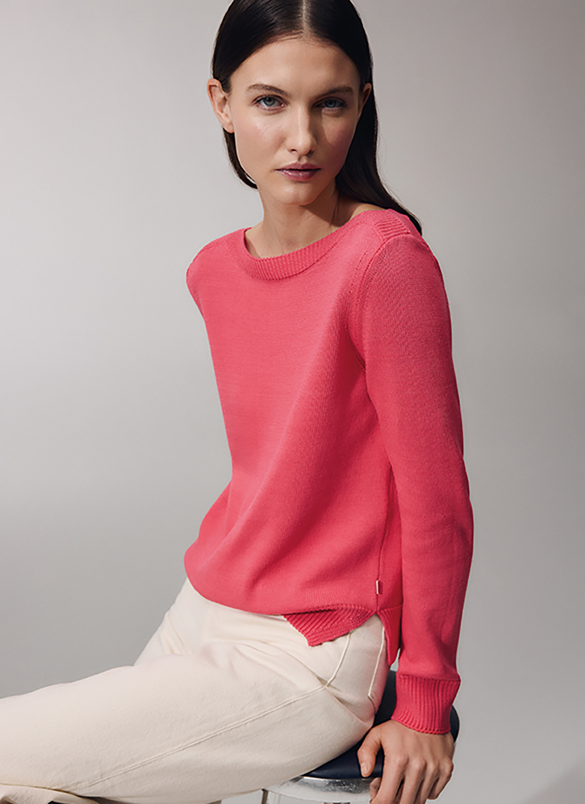 Pullover 1/1 Arm, Hibiscus Frontansicht