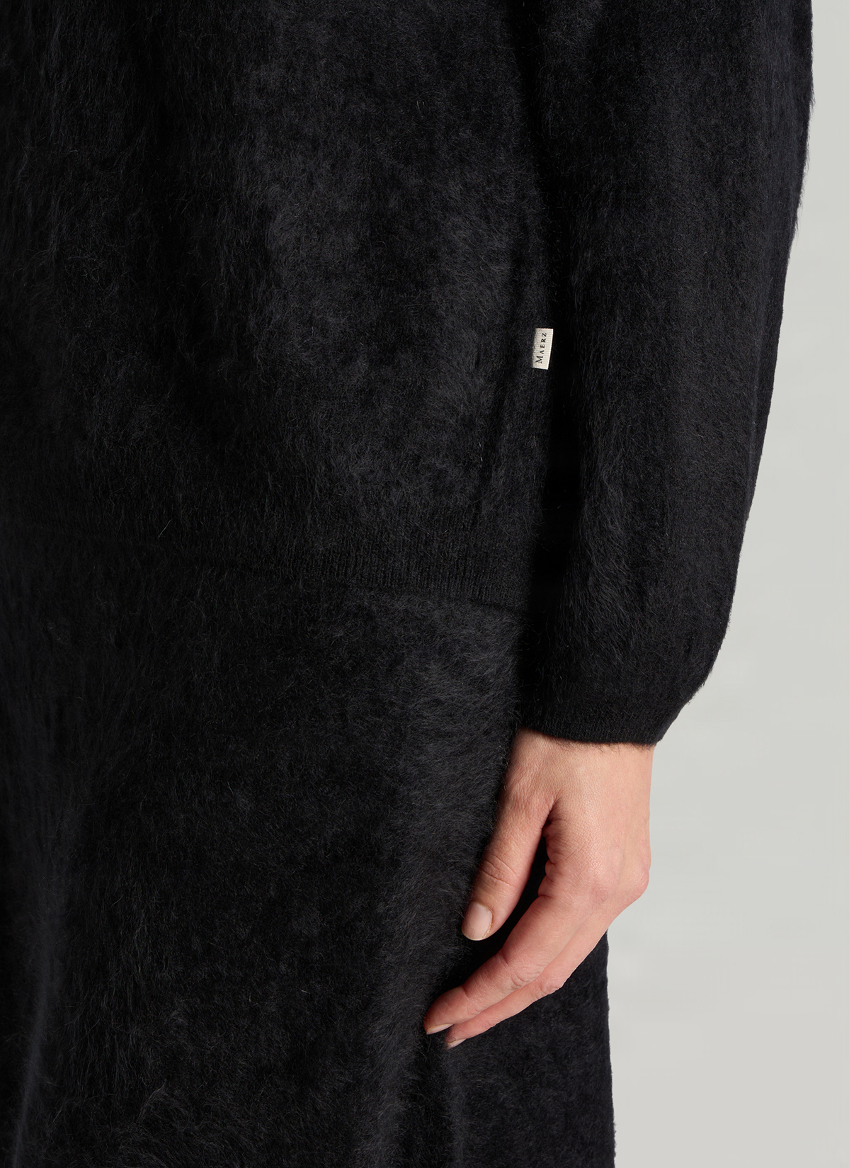 Pullover Rundhals 1/1 Arm, Black Detailansicht 1