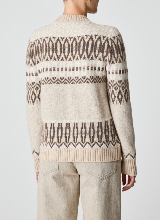 Pullover Rundhals 1/1 Arm British Tea Frontansicht