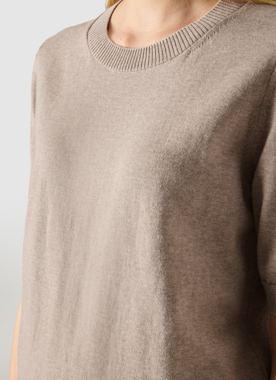 Pullover Rundhals 1/2 Arm French Oak Frontansicht