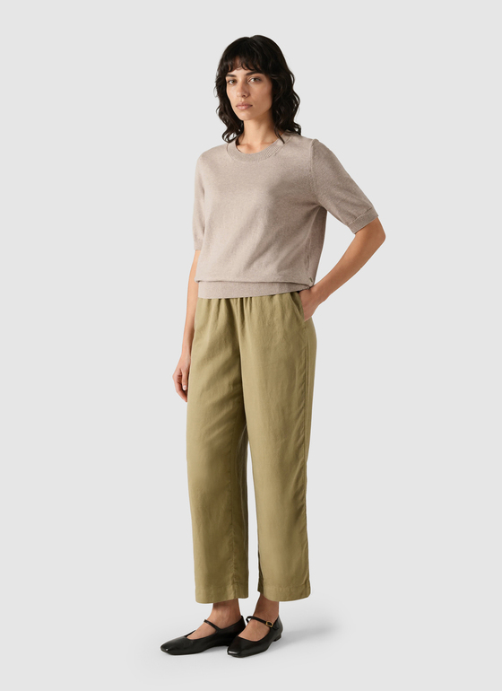 Pullover Rundhals 1/2 Arm French Oak Frontansicht