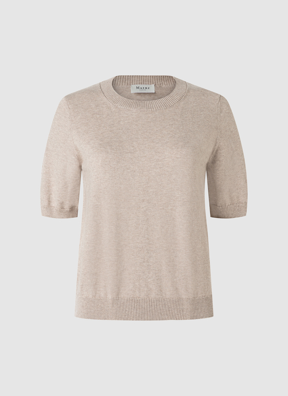 Pullover Rundhals 1/2 Arm French Oak Frontansicht
