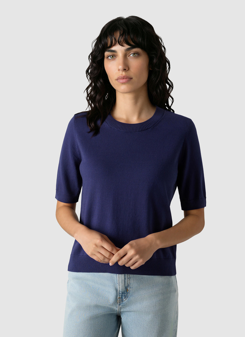 Pullover Rundhals 1/2 Arm width=