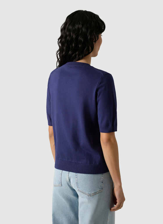 Pullover Rundhals 1/2 Arm Midnight Sail Frontansicht