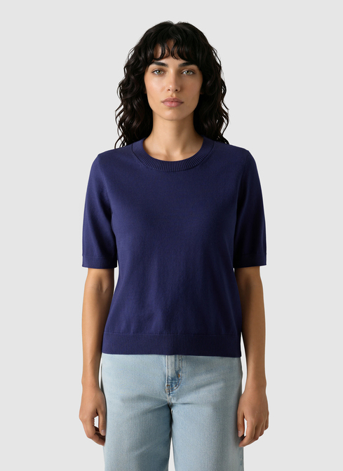 Pullover Rundhals 1/2 Arm width=