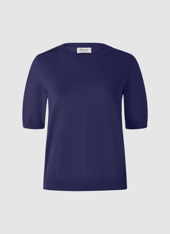 Pullover Rundhals 1/2 Arm Midnight Sail Frontansicht