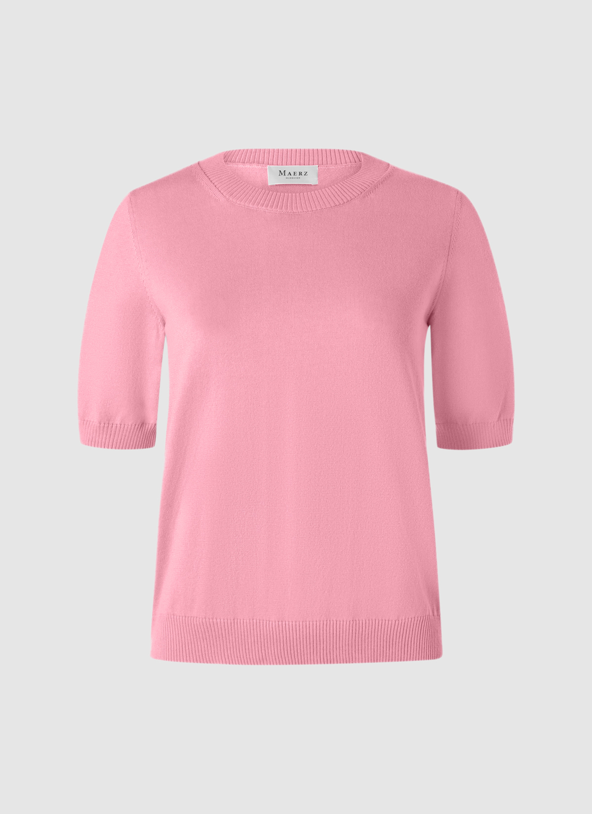 Pullover Rundhals 1/2 Arm, Chateau Rose 