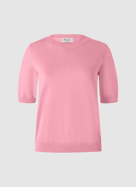 Pullover Rundhals 1/2 Arm Chateau Rose Frontansicht