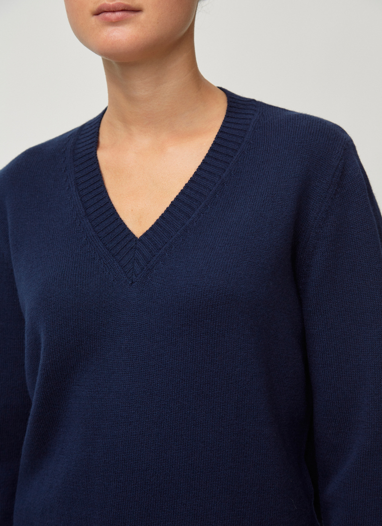 Pullover V-Ausschnitt 1/1 Arm, Bright Night Detailansicht 2