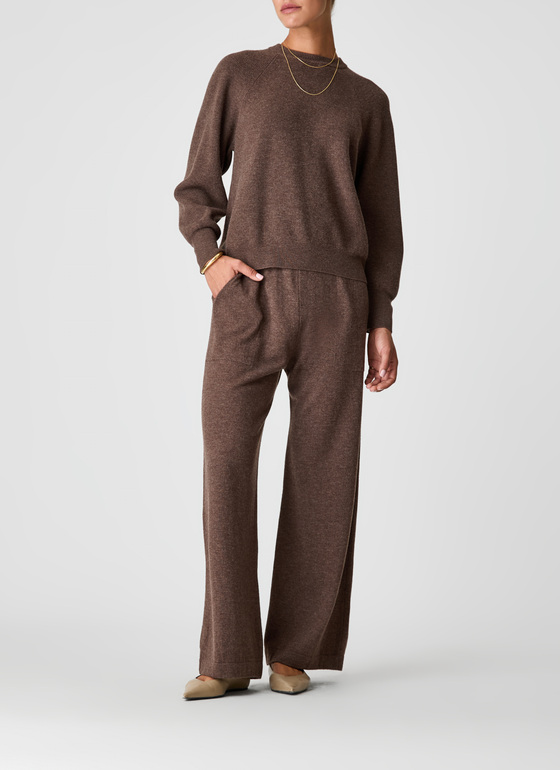Pullover Rundhals 1/1 Arm Hardwood Frontansicht