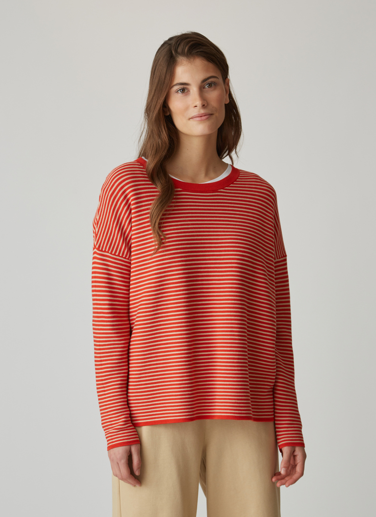 Pullover Rundhals 1/1 Arm, Stirred Cappuccino Detailansicht 1