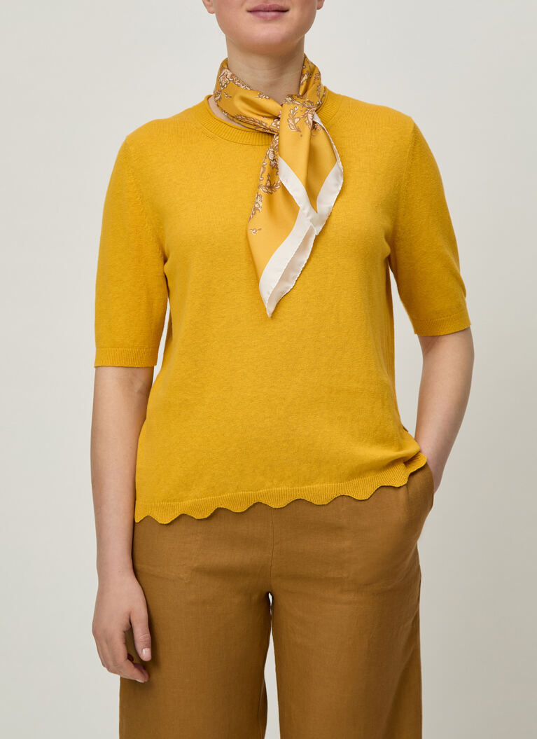 Shirt Polohemd, Knopf 1/2 Arm, Sunflower Frontansicht