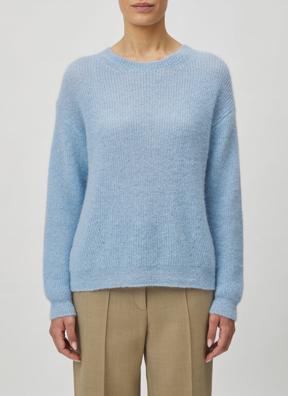 Pullover Rundhals 1/1 Arm Blue Fountain Frontansicht