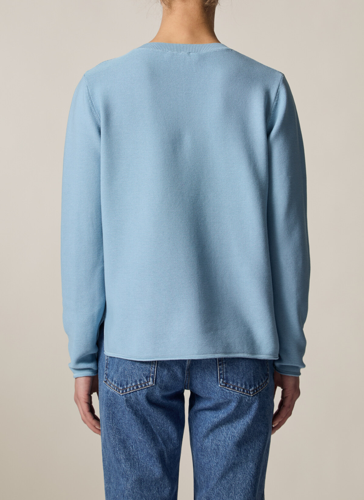 Pullover Rundhals 1/1 Arm, Sea Foam Rückansicht