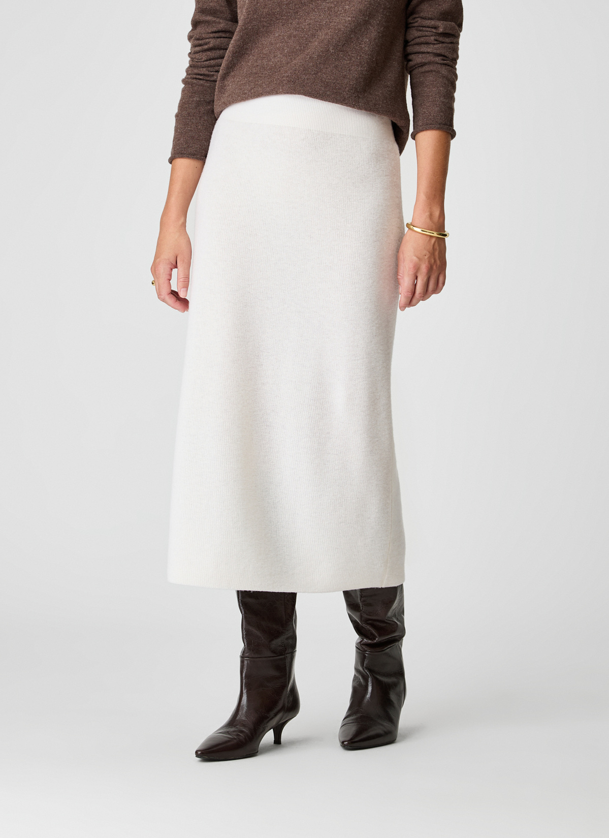 Pullover Rollkragen 1/1 Arm, New White Rückansicht