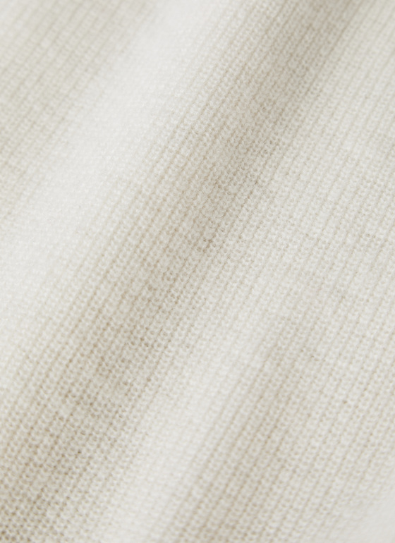 Pullover Rollkragen 1/1 Arm New White Frontansicht