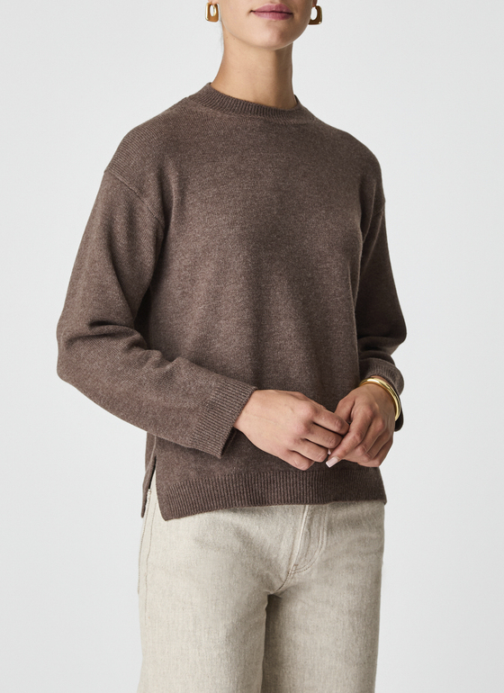 Pullover Rundhals 1/1 Arm Hardwood Frontansicht