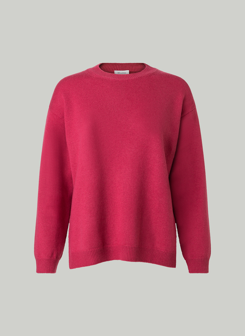 Pullover Rundhals 1/1 Arm, Peony Red 