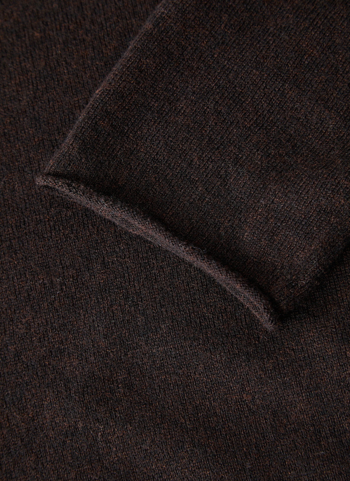 Pullover Stehkragen 1/1 Arm, Dark Espresso 