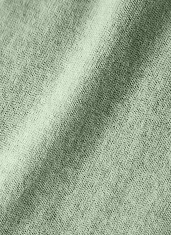 Pullover Stehkragen 1/1 Arm Matcha Tea Frontansicht