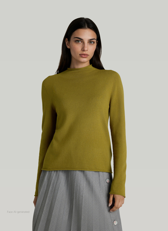 Pullover Stehkragen 1/1 Arm Autumn Forest Frontansicht