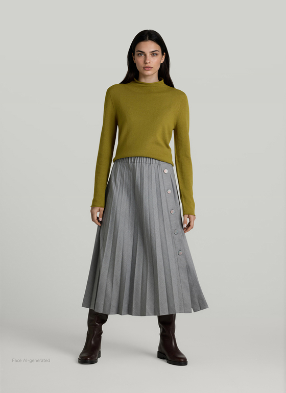 Pullover Stehkragen 1/1 Arm Autumn Forest Frontansicht