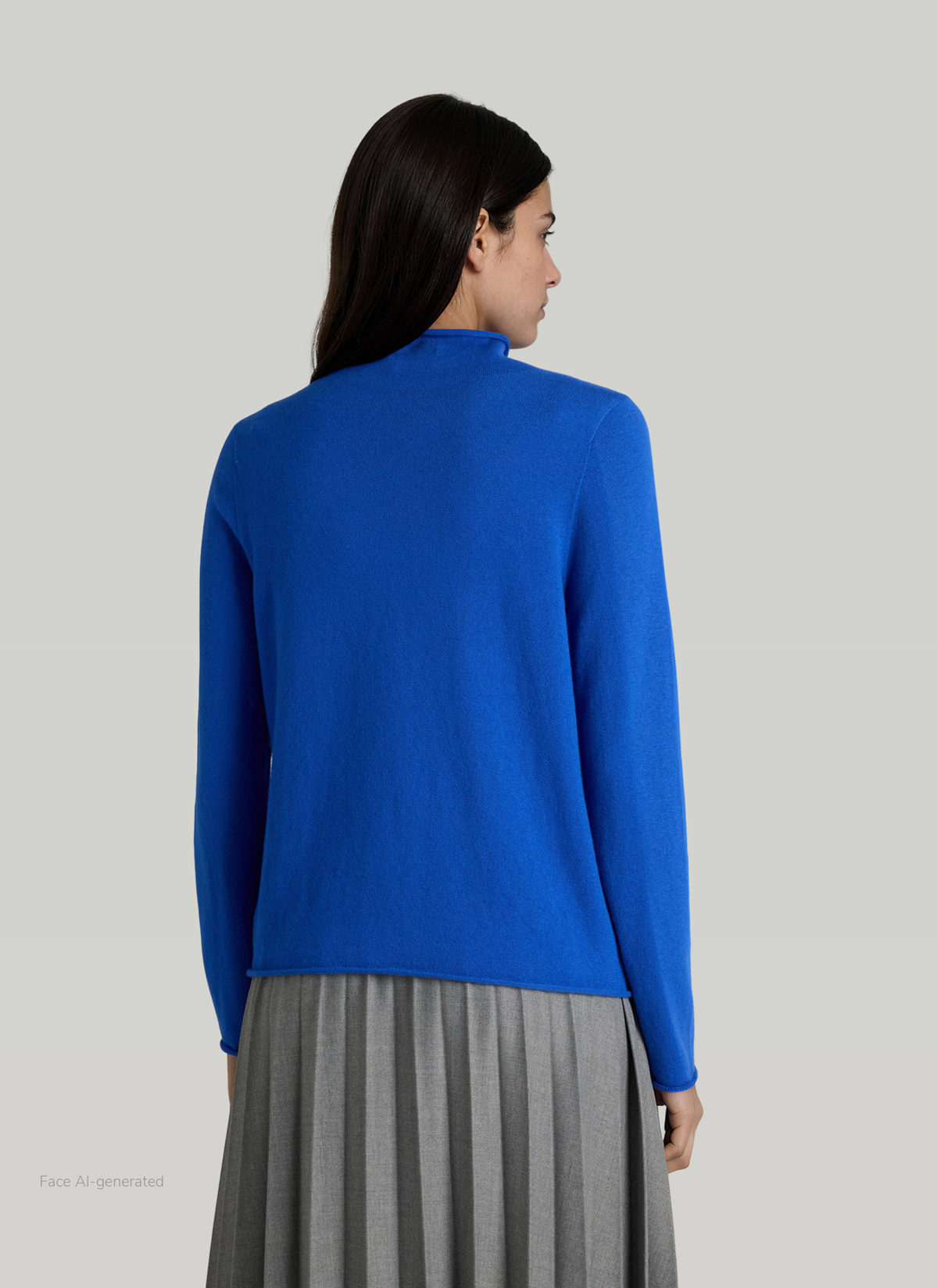 Pullover Stehkragen 1/1 Arm, Nordic Light Rückansicht