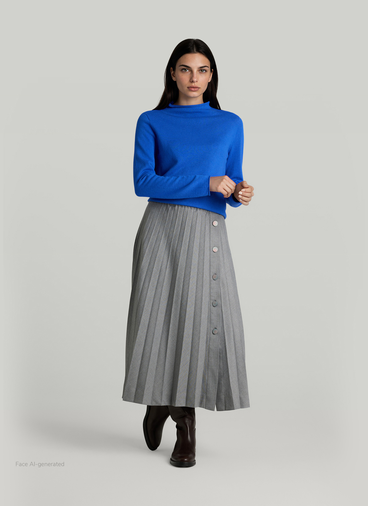 Pullover Stehkragen 1/1 Arm, Nordic Light Detailansicht 2