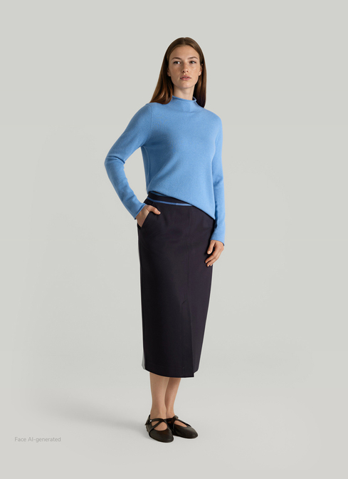 Pullover Stehkragen 1/1 Arm width=