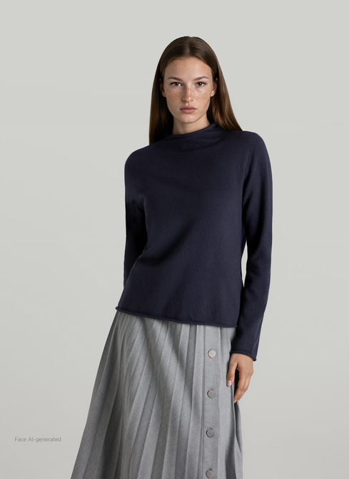 Pullover Stehkragen 1/1 Arm width=