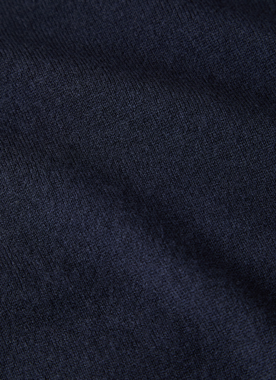 Pullover Stehkragen 1/1 Arm Navy Frontansicht