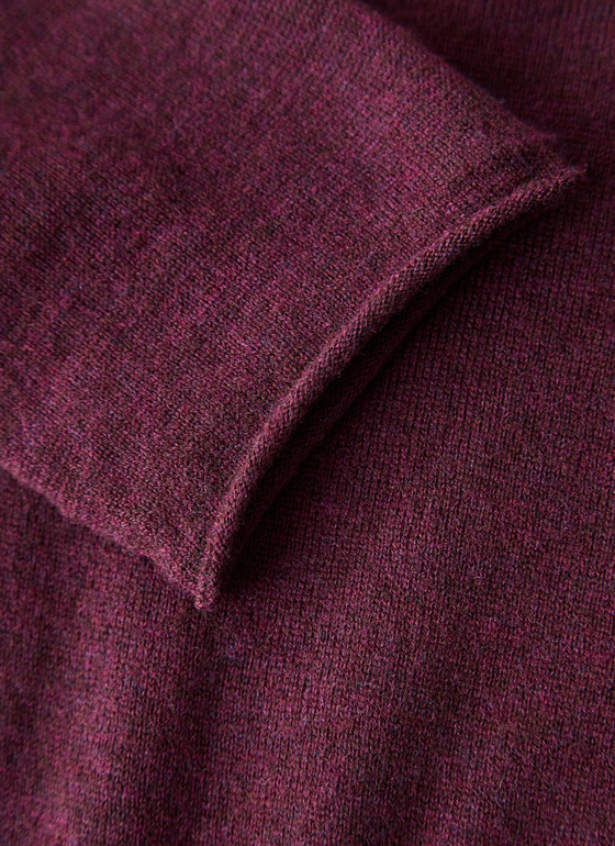 Pullover Stehkragen 1/1 Arm Oxid Red Frontansicht