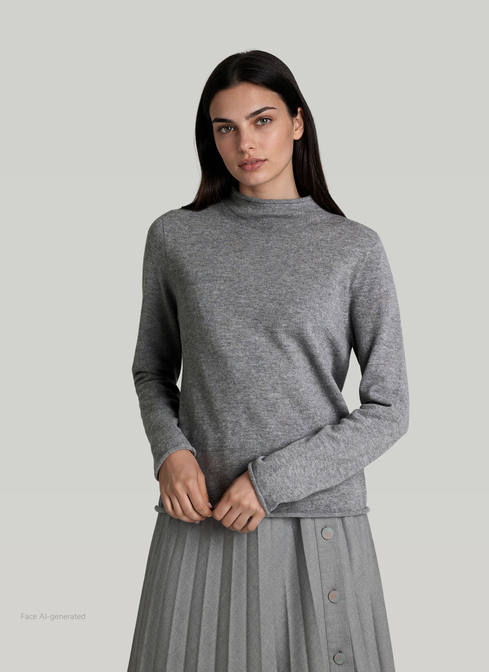 Pullover Stehkragen 1/1 Arm width=