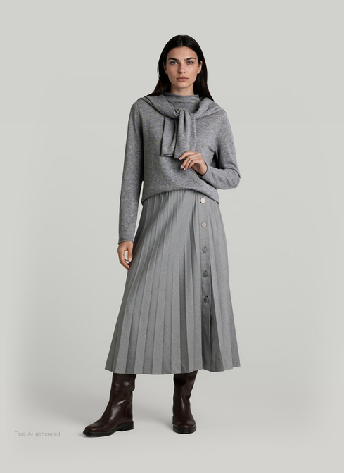 Pullover Stehkragen 1/1 Arm width=