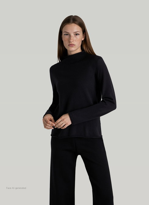 Pullover Stehkragen 1/1 Arm width=