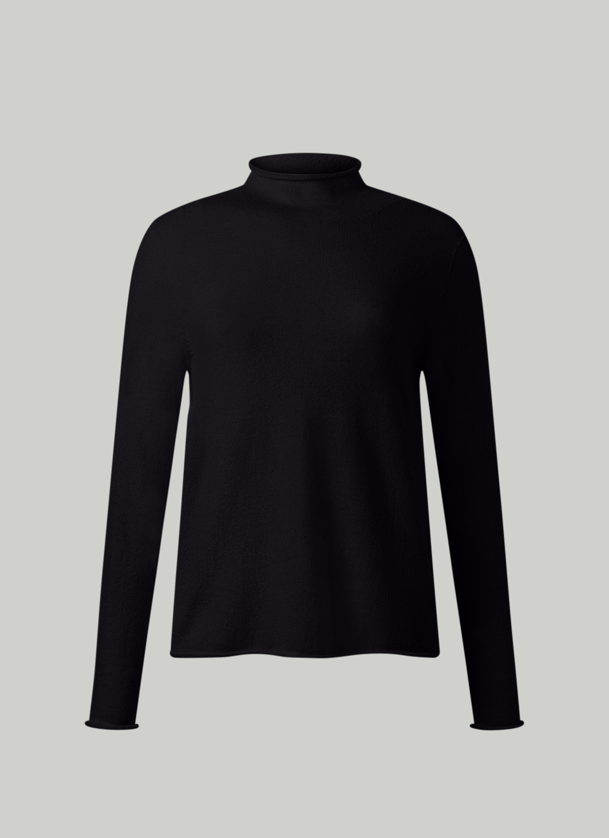 Pullover Stehkragen 1/1 Arm, Black
