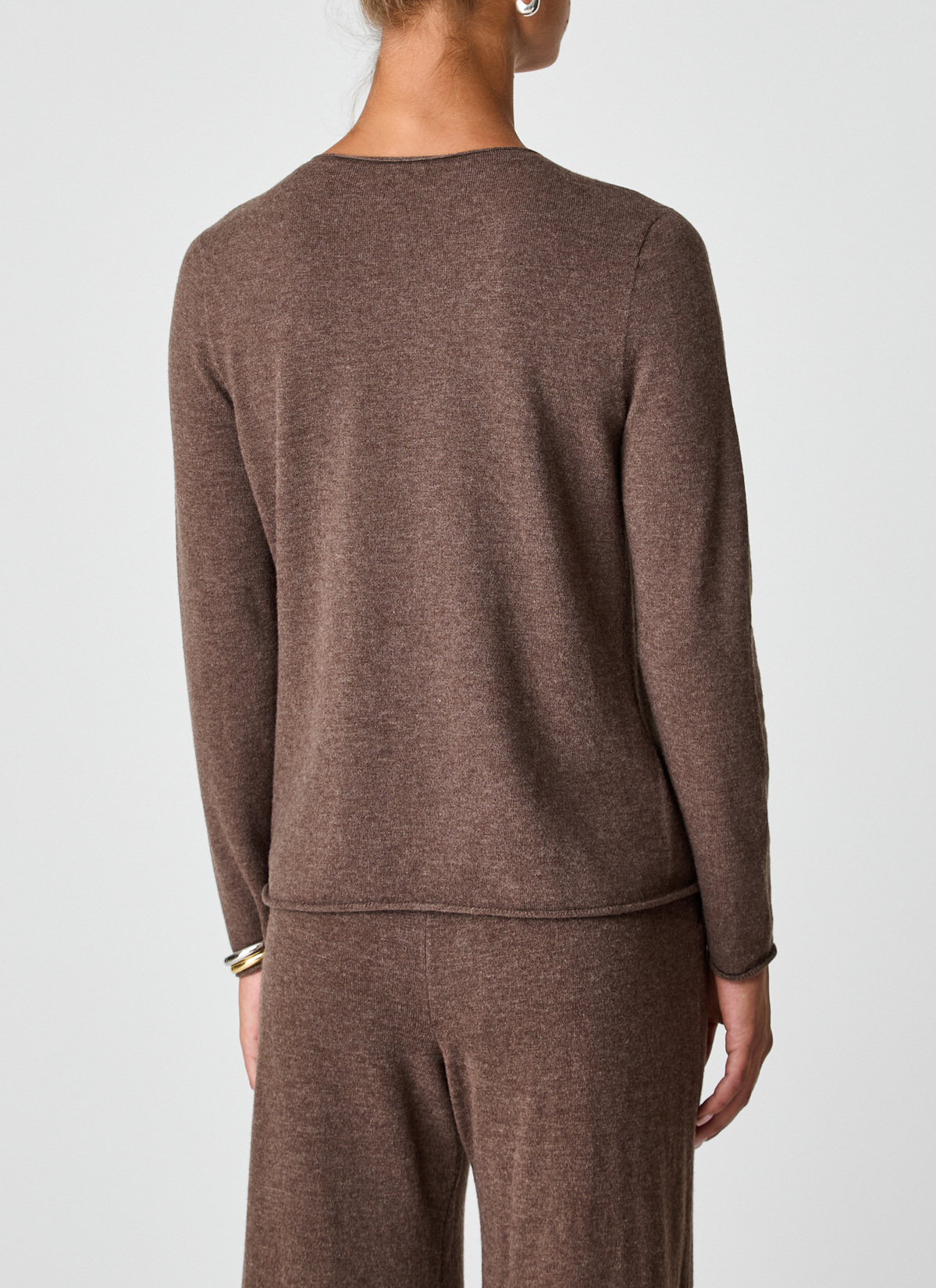 Pullover Rundhals 1/1 Arm, Hardwood Rückansicht