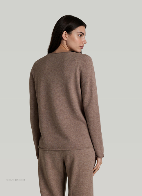 Pullover Rundhals 1/1 Arm width=